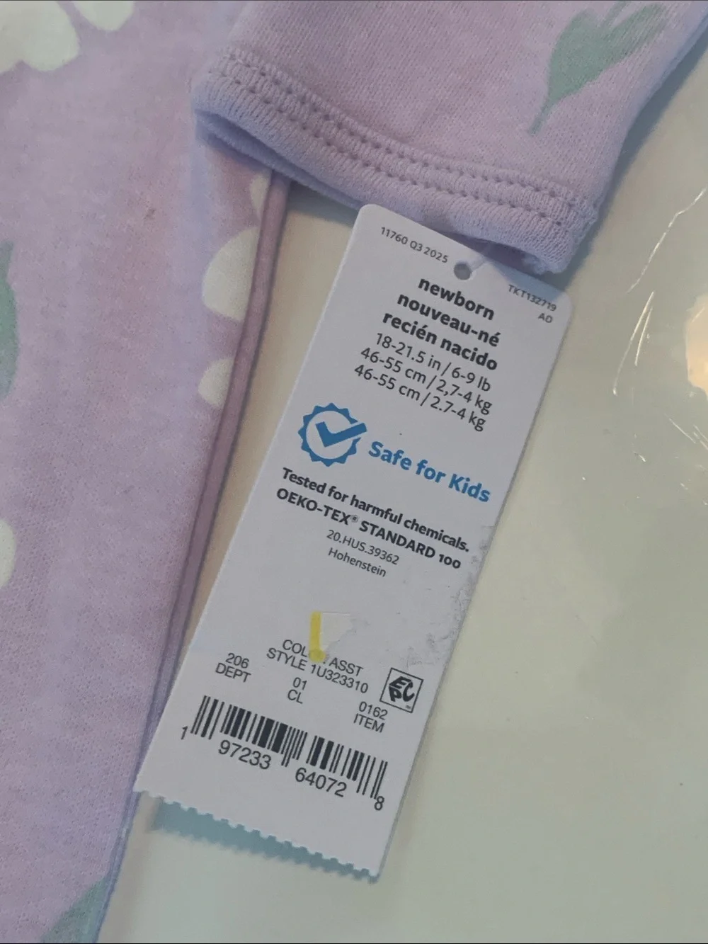 Carters nwt lavender
